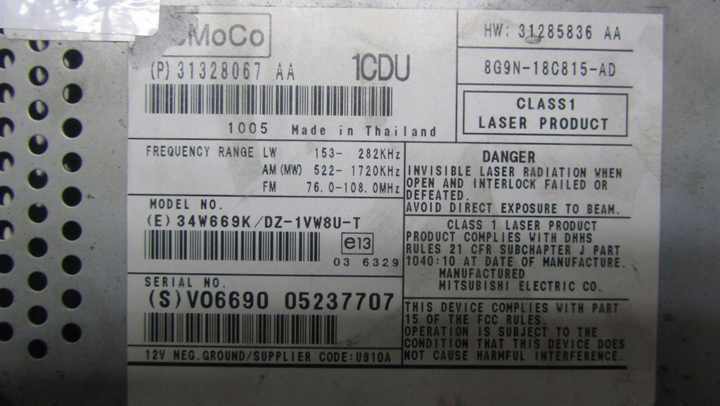 фото №5, Volvo xc60 радіо cd 31328067 08-