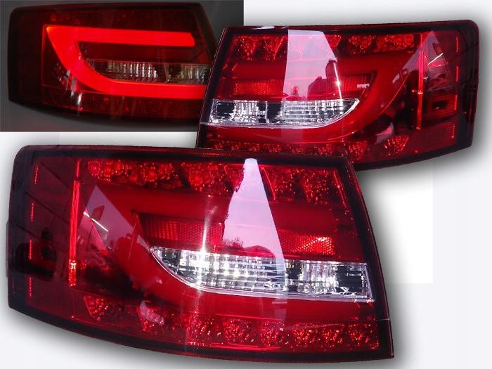 Купить Фонари led audi a6 c6 4f седан red white 7pin