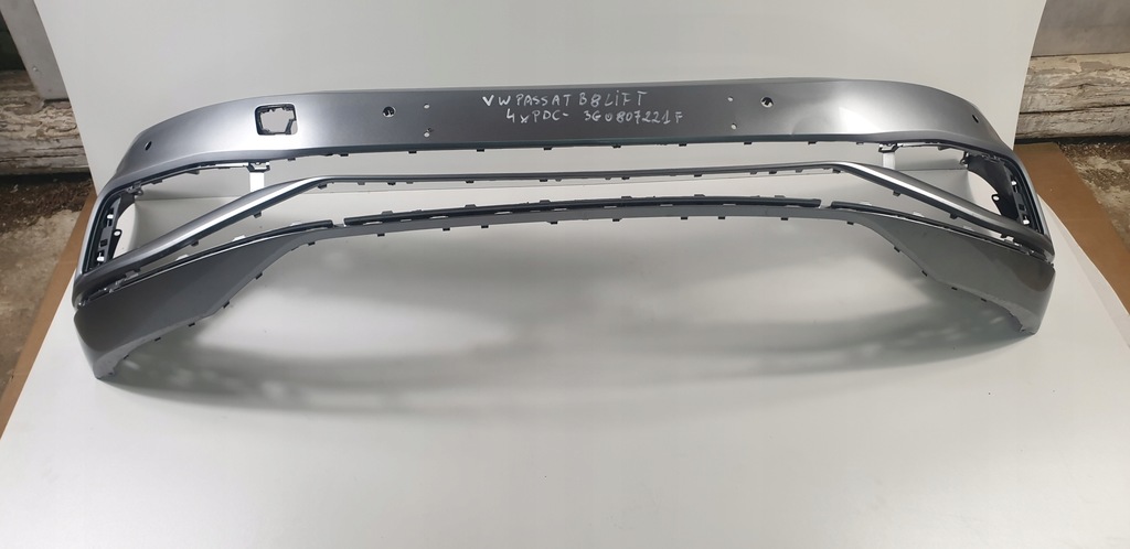 фото №1, Vw passat b8 lift 3g0807221f бампер перед 4xpdc омыватель