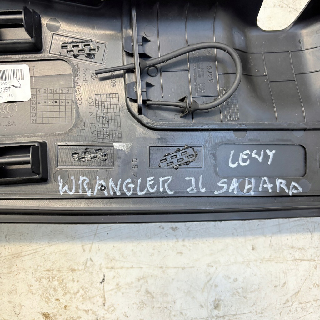 фото №5, Захист поріг стійка ліва jeep wrangler jl sahara 6bm29tx7ac