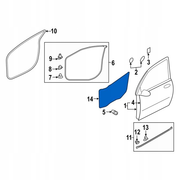 фото №1, Защита пленка дверь левый перед outlander 7265a293