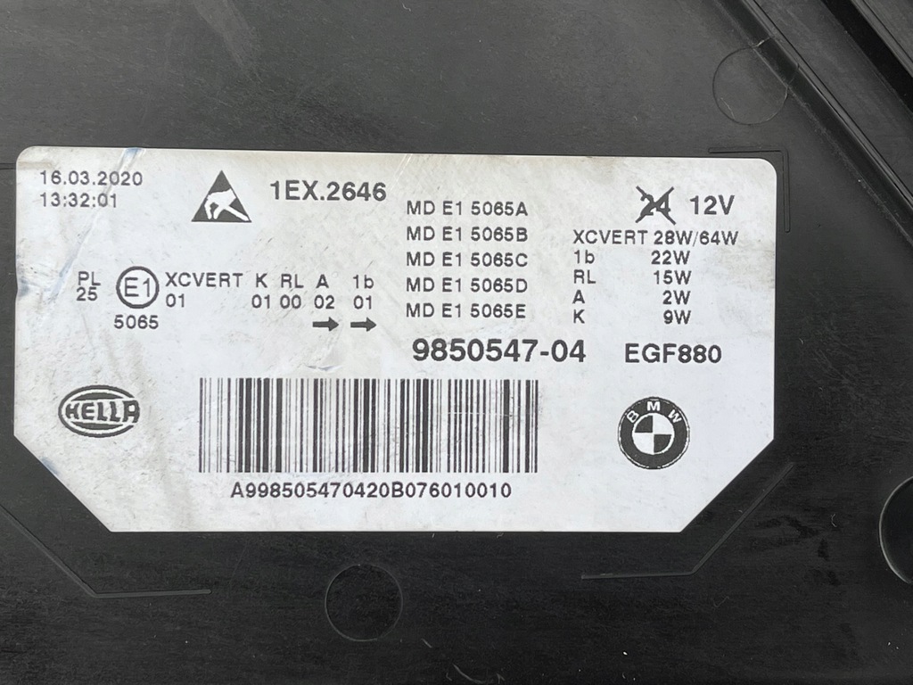 фото №8, Лампа лампы bmw 6 g32 lci lift адаптивный full led