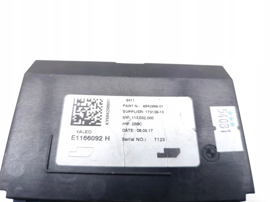 Bmw 3 series керування кондиціонера / обігріву 318d дизель 6842986 2017 Зі Шроту