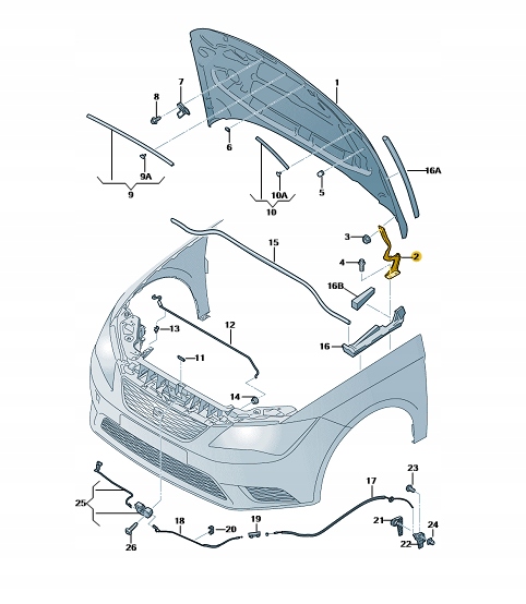 фото №4, Петля капот перед lewyseat leon iii