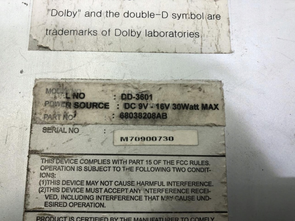 фото №12, Проигрыватель dvd 68038208ab dodge journey 07-15