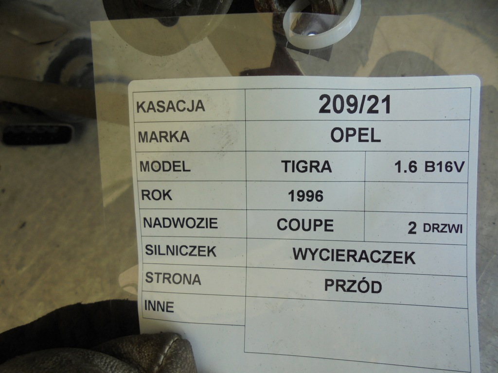 фото №6, Механізм двірник opel tigra 1,6b