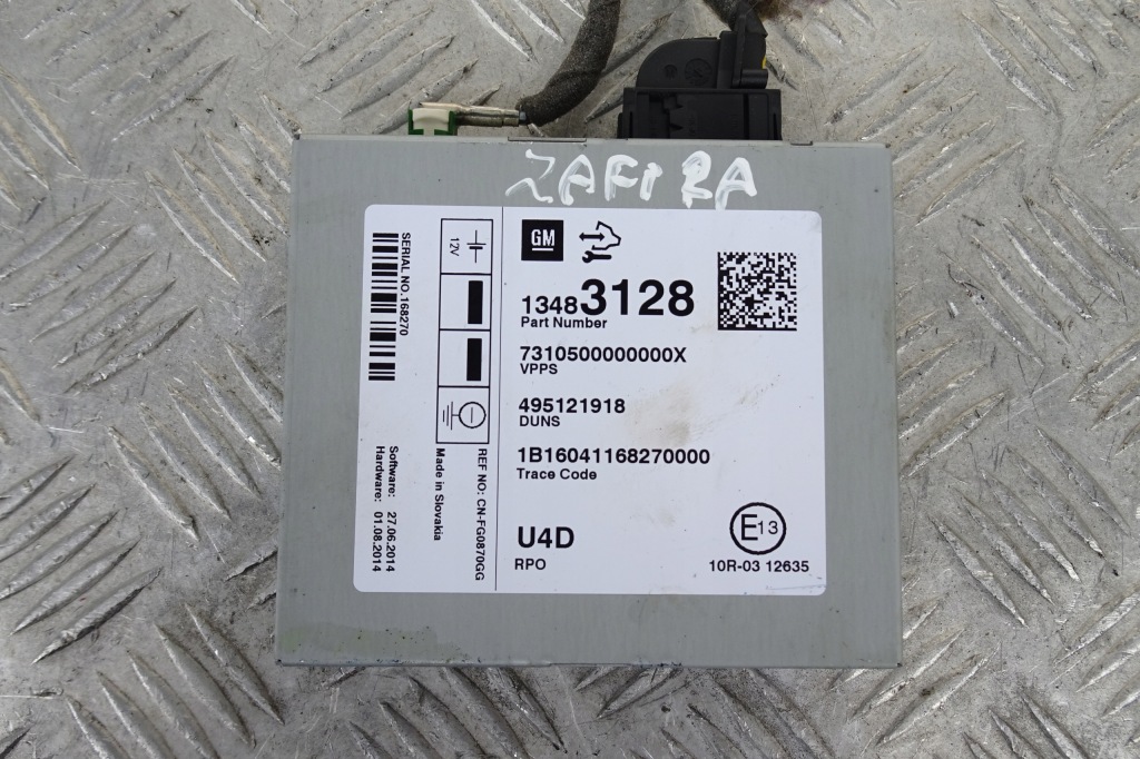 фото №1, Opel zafira c модуль блок керування радіо 13483128 11-