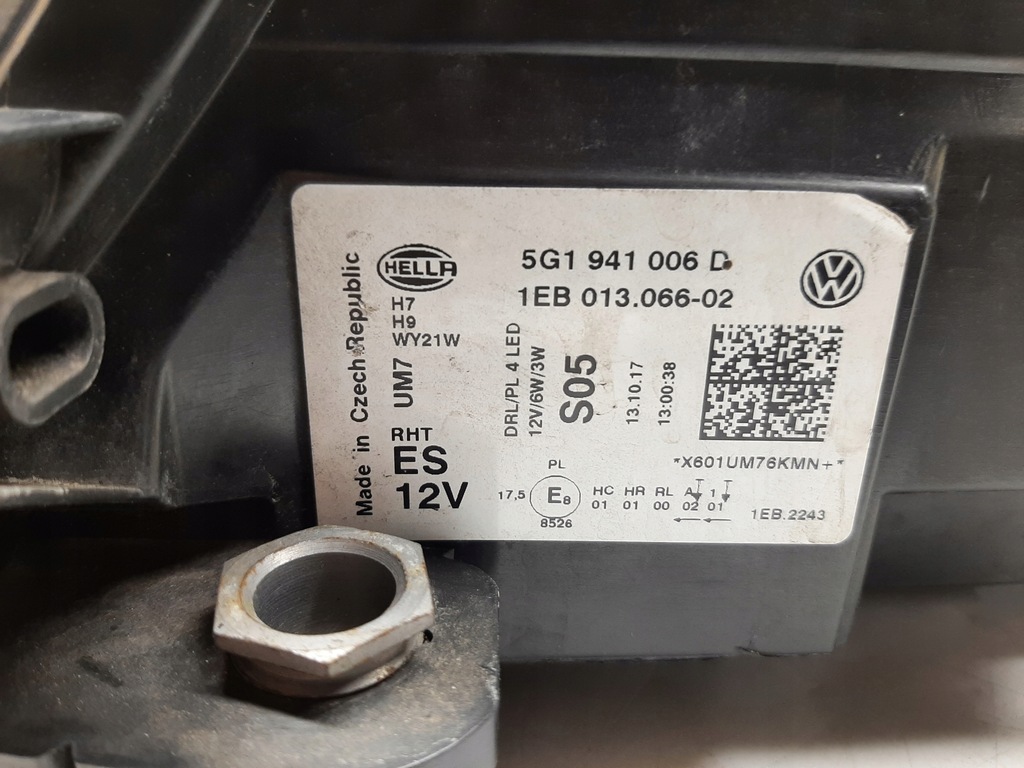 фото №14, Hella фара vw golf 08.12- лівий