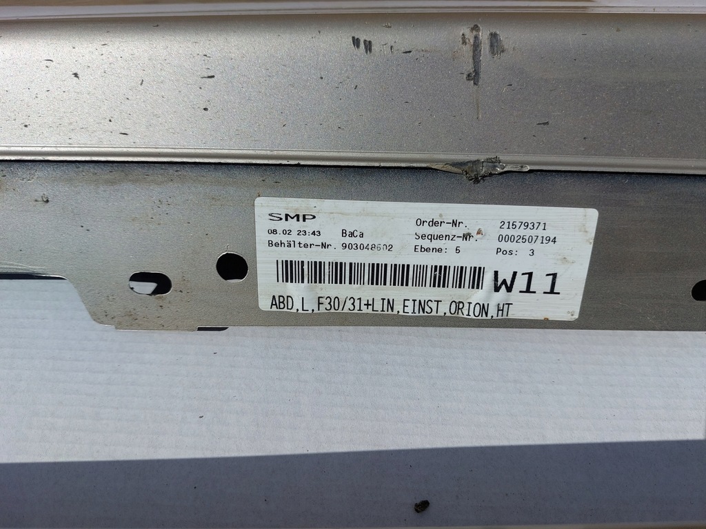 фото №6, Bmw 3 f30 молдинг поріг ліва золота