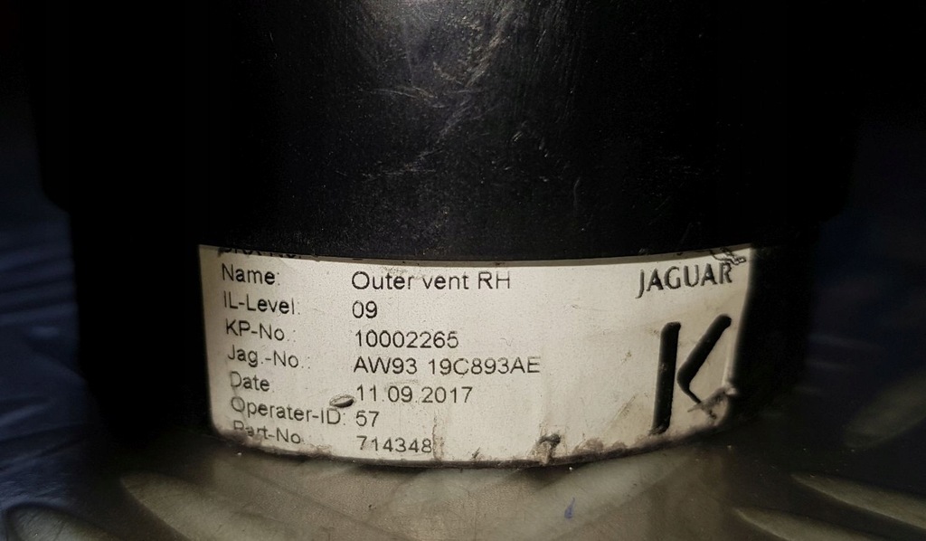 фото №5, Jaguar xj x351 решітка повітропровід панелі консолі правий