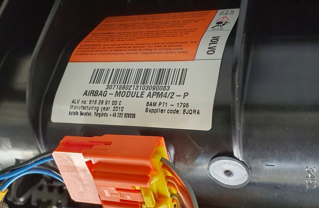 фото №13, Панель приладів приладова консоль подушка безпеки volvo v60 s60 ii