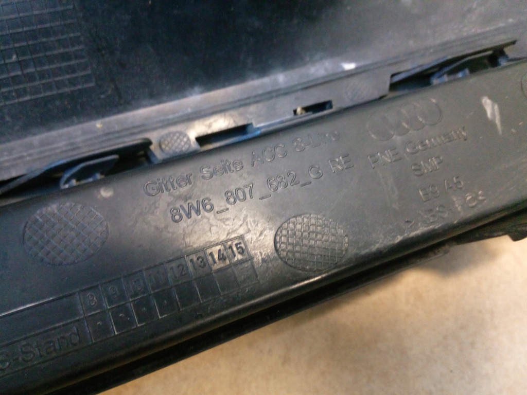 фото №8, Решітка бампера протитуманної фари audi a5 права 8w6807682g оригінал