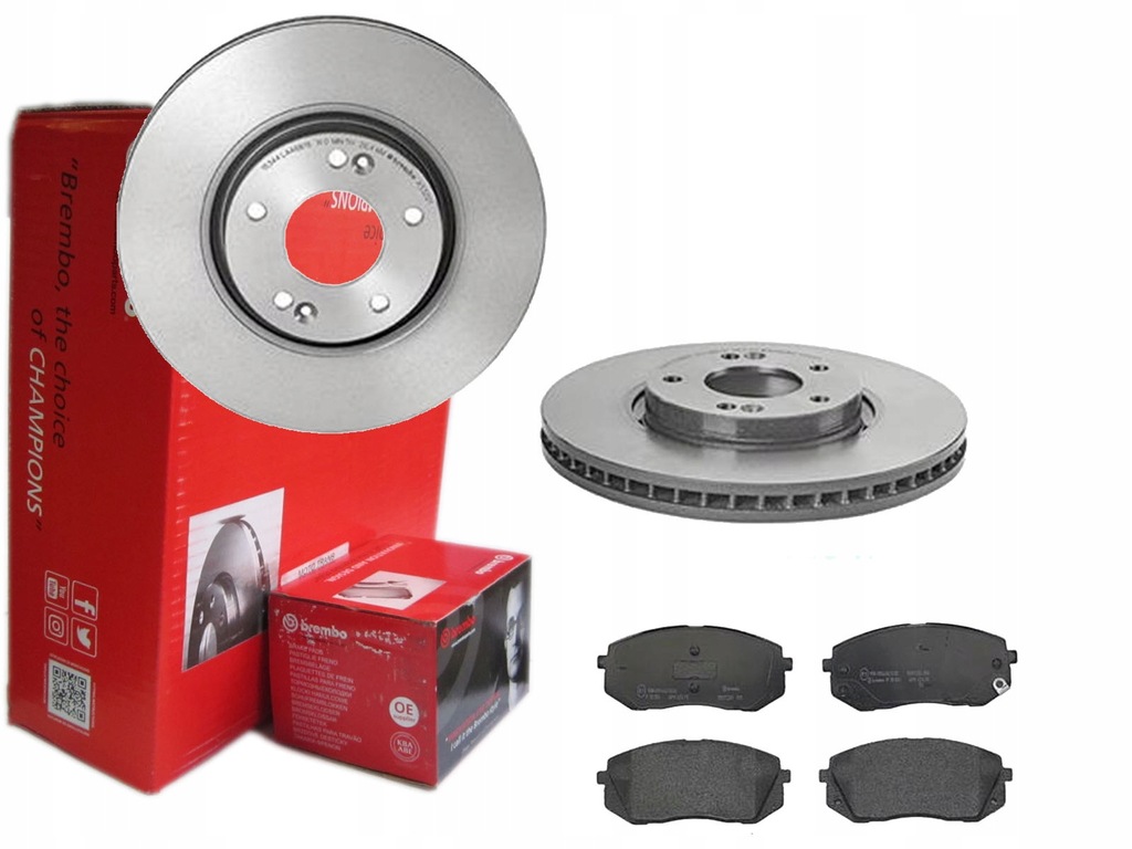 фото №1, Тормозные диски тормозные колодки brembo перед kia soul ii 300mm