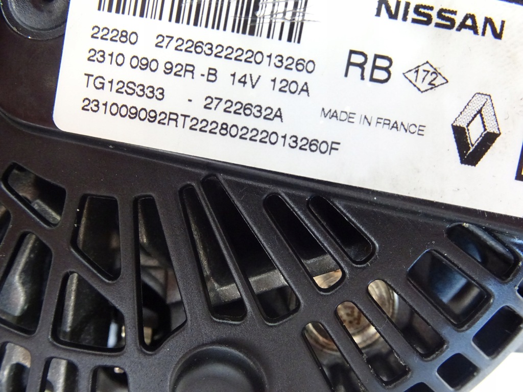 фото №10, Nissan micra k14 0.9 tce генератор 231009092r