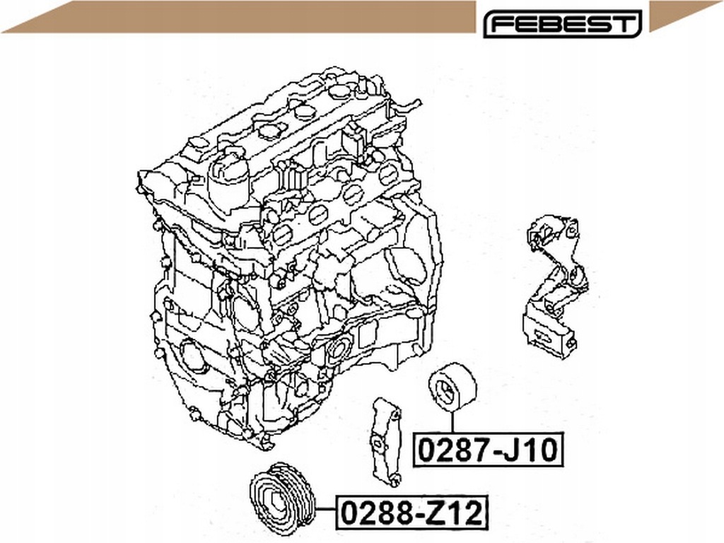 фото №2, Febest ролик ремень nissan cube 1.6 16v z12