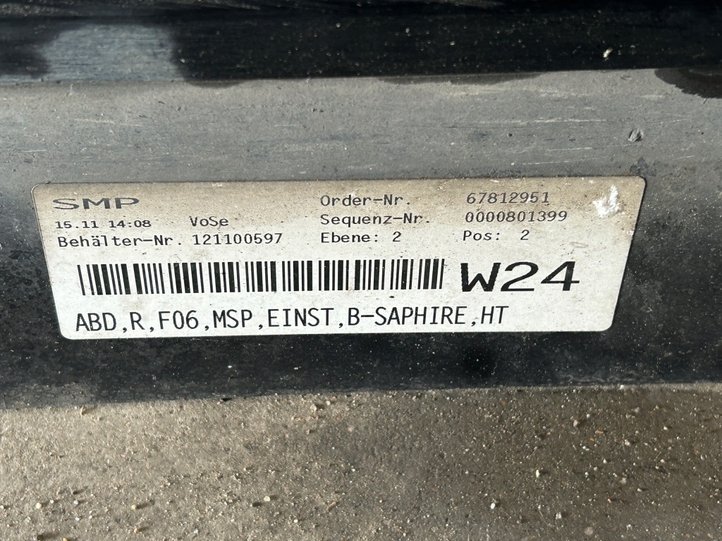 фото №6, Молдинг порог левая правая blacksaphir bmw 6 f06 xdrive usa m-pakiet