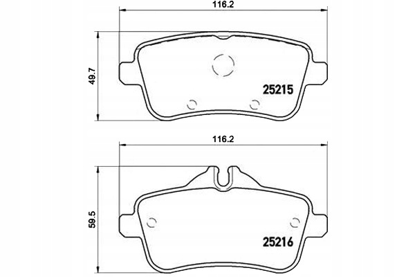 фото №1, Brembo тормозные колодки тормозные mercedes w166 ml-klasa 11-
