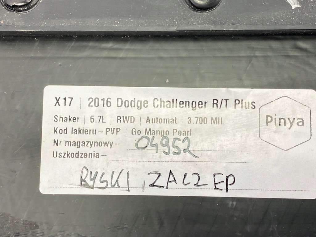 фото №9, Задняя панель спинка сиденье правого dodge challenger 2015+ usa