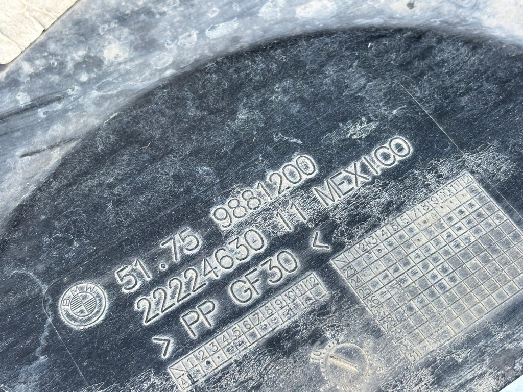 фото №6, Bmw x3 g45 защита нижняя подкрылок 2025r. 9881297 9881200 9881298