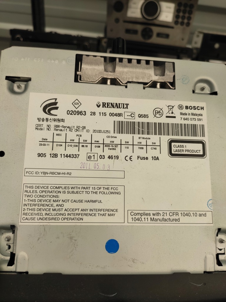 фото №2, Renault latitude радіо 281150048r