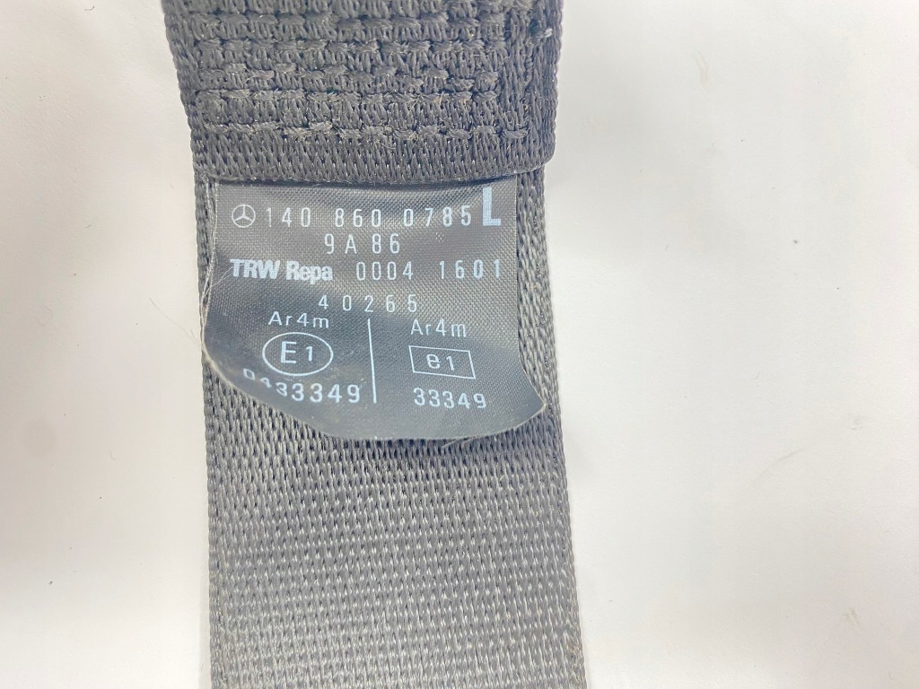 Ремень ремни безопасности левый задний  mercedes w140 c140 s klasa 1408600785 Цена