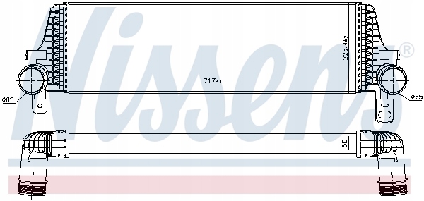 Nissens 96571 радиатор воздуха наддувочный Недорого