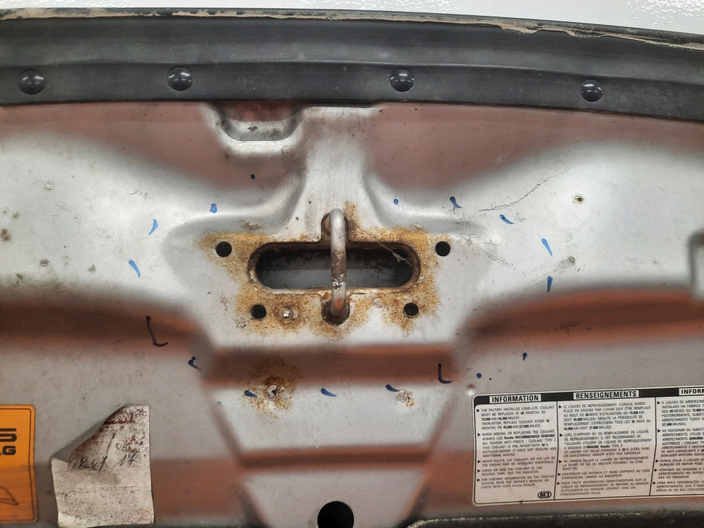 фото №9, Honda civic 7 vii 1.7 ctdi 00-05 капот передняя крышка двигателя nh623m