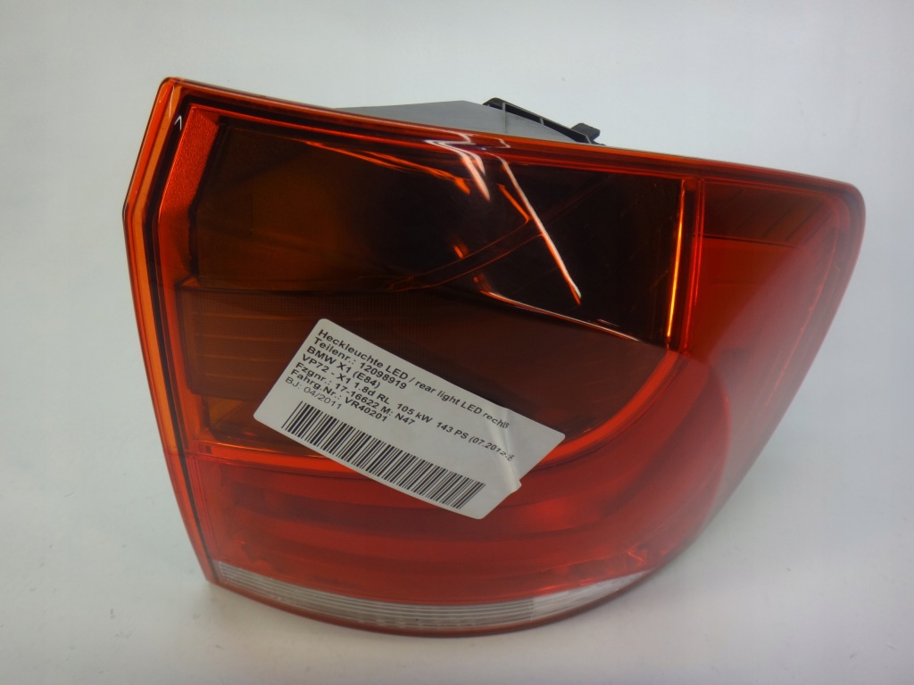 фото №1, Лампа правий права задня задня bmw x1 e84