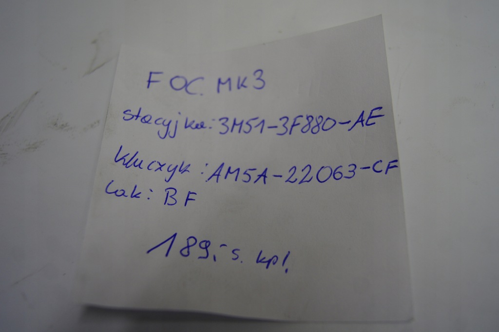 фото №10, Замок запалювання ключ вкладка focus mk3 lift 1.0 eb hb