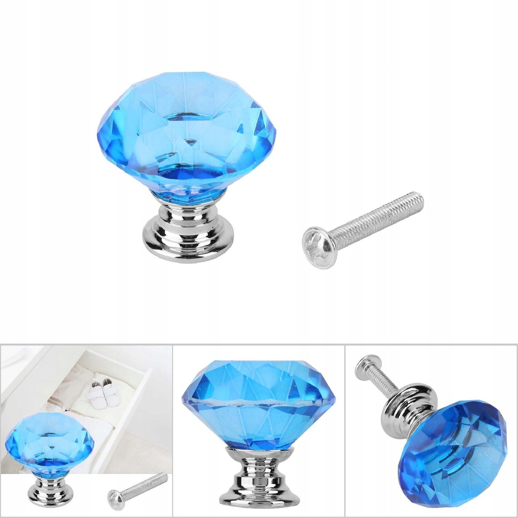 фото №6, 1 szt. 30mm diamentowy форма скло