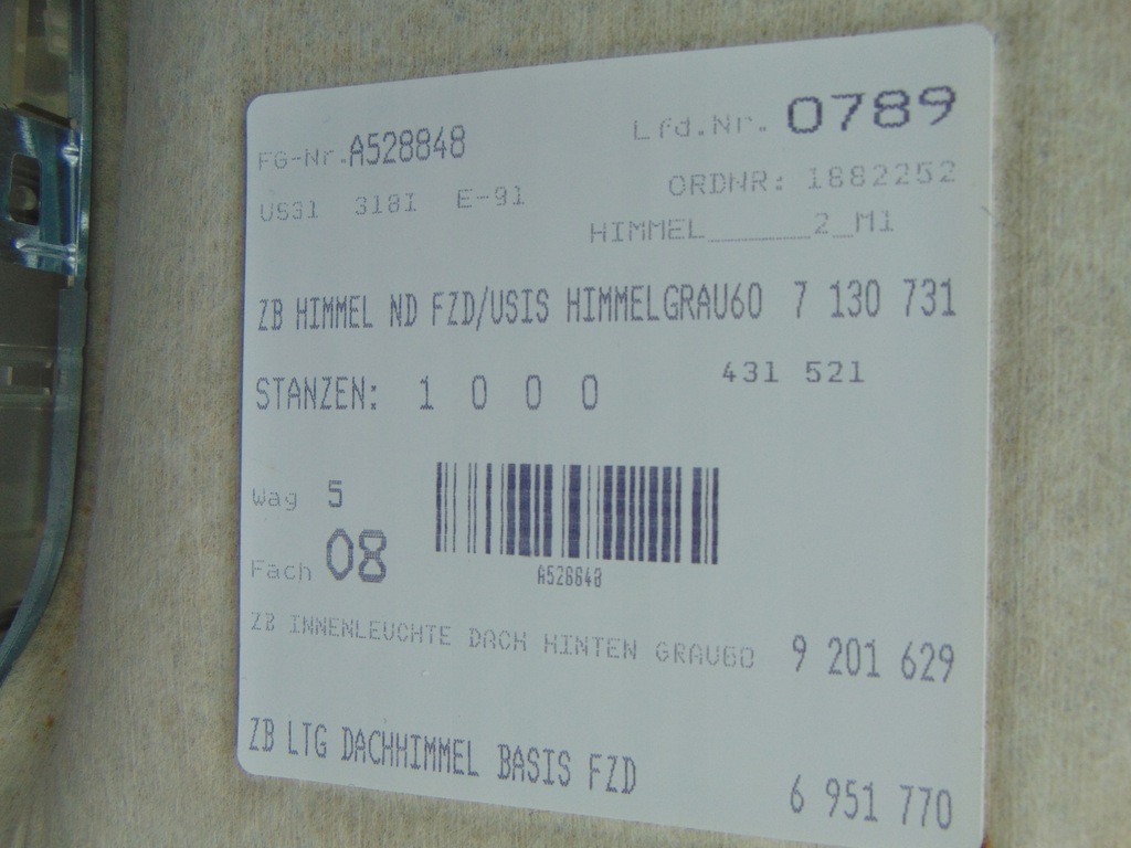 фото №12, Стеля стеля bmw 3 e90 e91 kombi europa