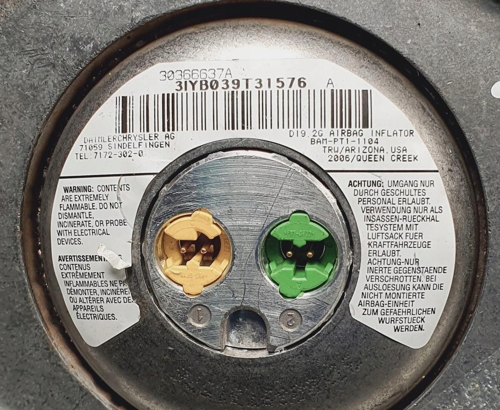 фото №6, Подушка подушка безопасности водителя mercedes w164 x164