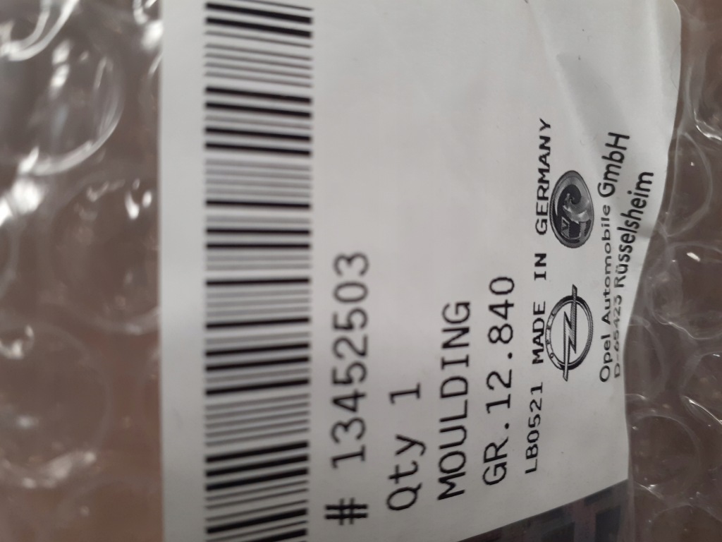 фото №1, Молдинг дверь багажника opel astra k 13452503