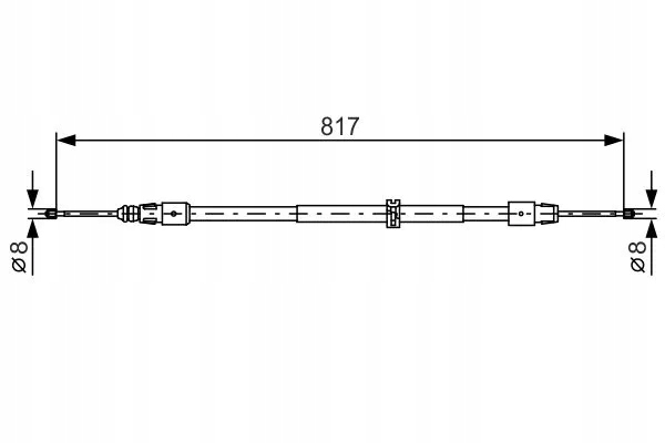 Купити 1987482024/bos трос ham. ручний. db t. w164/x164 05- le/pr bosch