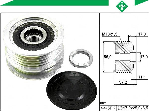 Сцепление генератор renault clio 2 1.4 16v b/cb Цена