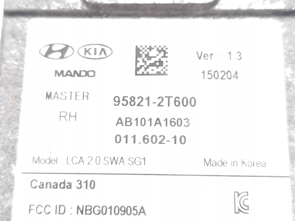 фото №7, Kia optima модуль / датчик мертвого pola 1.7 crdi дизель 100kw 136 hp