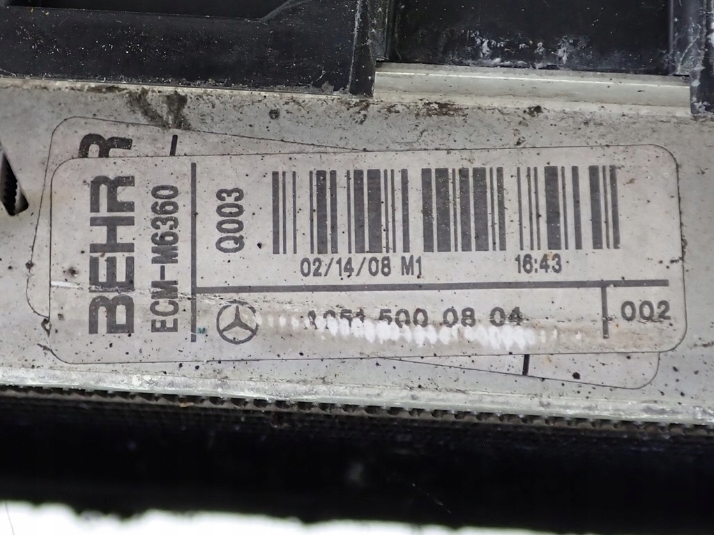 Комплект радиатор воды кондиционер вентилятор mercedes ml w164 3.0 cdi 08r Доставка