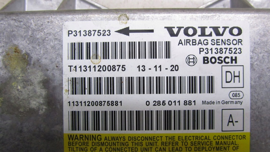 фото №7, Volvo xc60 lift датчик подушка безопасности 31387523 14-