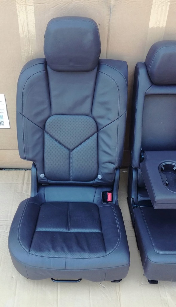 фото №16, Porsche cayenne 7p5 lift заднє сидіння задня обшивка двері перед задня тунель ідеальний стан коричневий