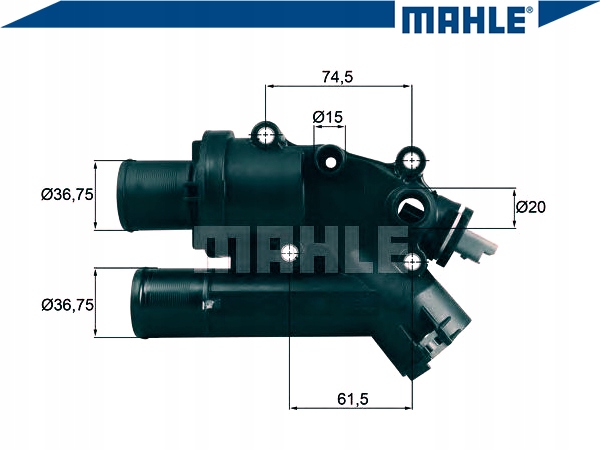 фото №2, Mahle th 46 83 термостат, середина охолоджуючий
