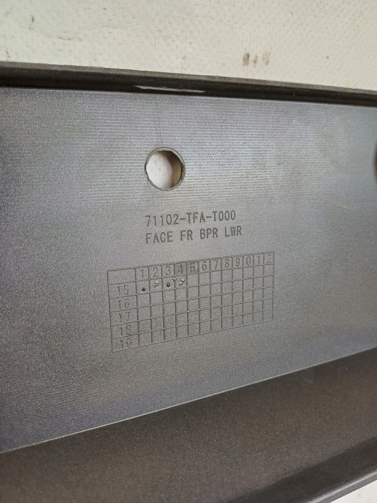 фото №10, Накладка спойлер бампера перед honda crv cr-v vi lift 14-18