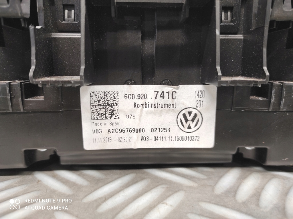 фото №8, Счетчик приборы europa vw polo v 6c lift двигатели tdi 18 tyś km