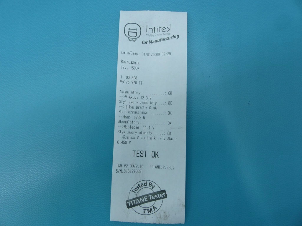 фото №6, Test стартер volvo v70 ii s60 i 2.4 20v