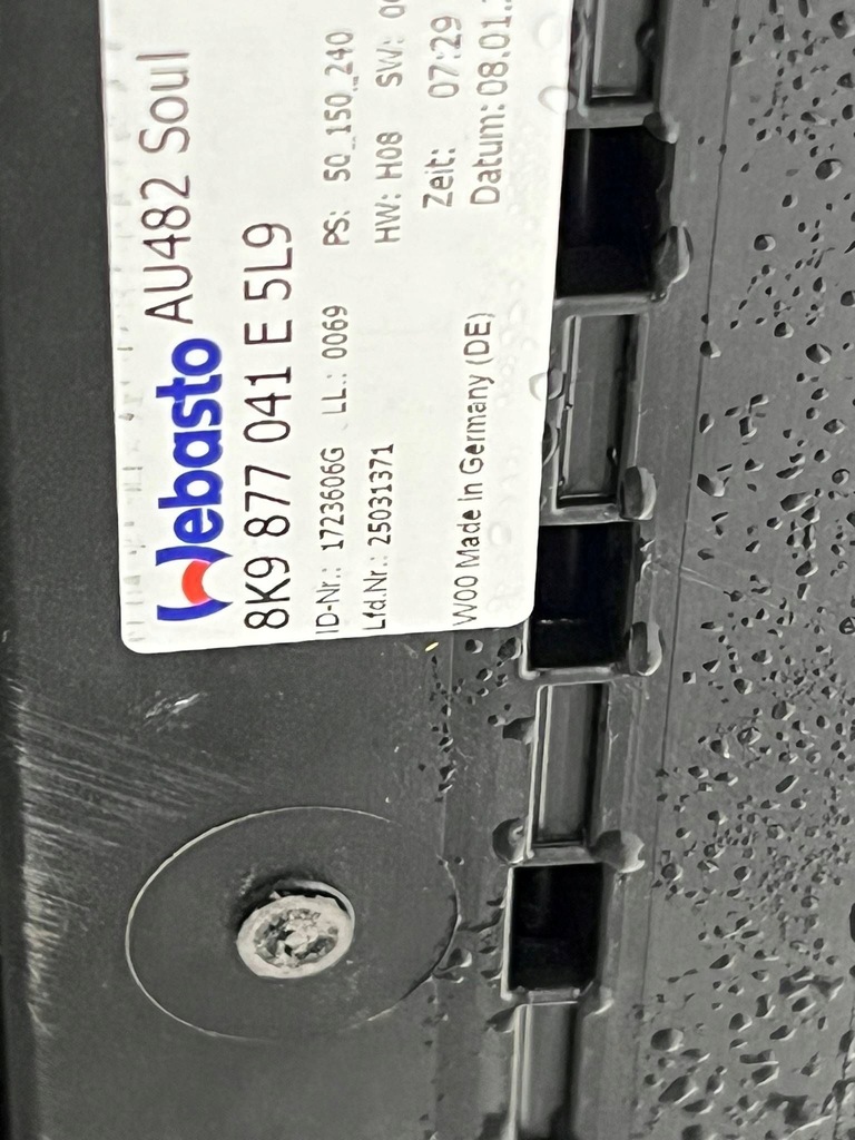 фото №5, 8k9 877 041 e люк kompletny audi a4 s4 b8 8k комплект