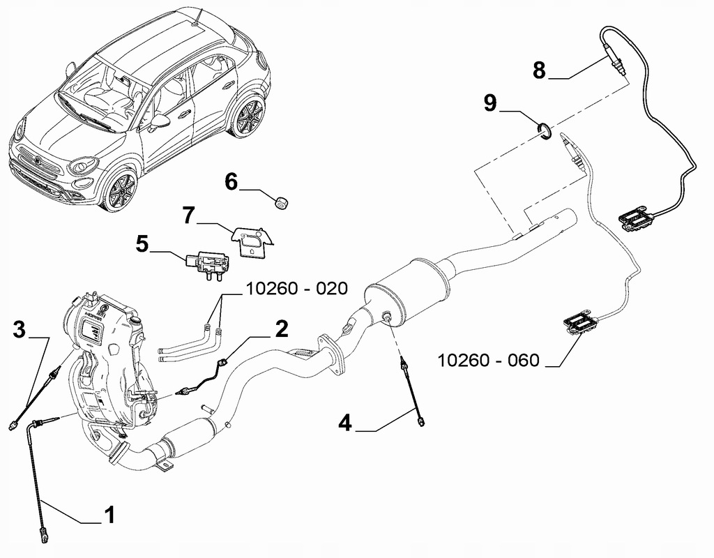фото №7, Fiat 500x jeep renegade compass датчик температуры давления 00463436700