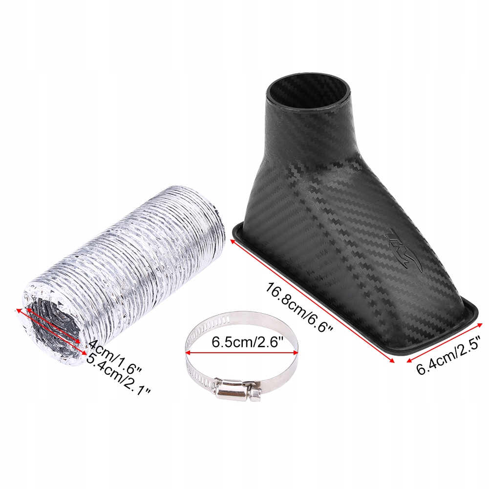 фото №6, Универсальный воронка воздуха do турбины turbo с волокна угольный