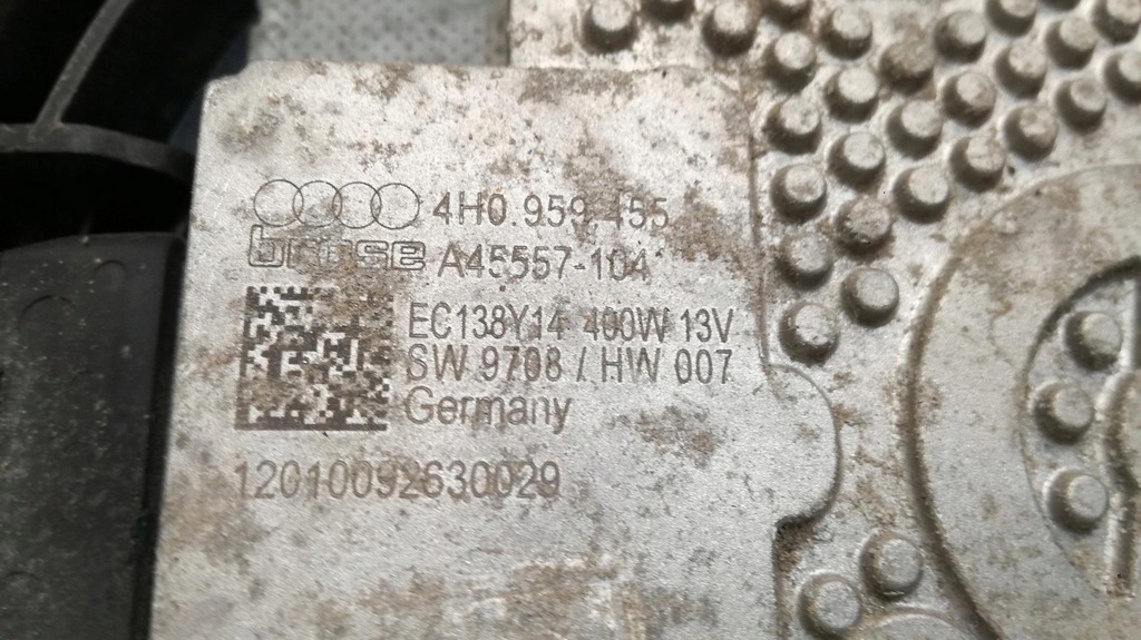 фото №7, Audi a8 4h корпус вентилятор 4h0121003f