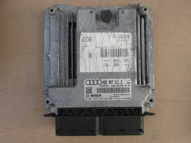 фото №7, Audi a6 c7 allroad 3.0 tdi 204km набор стартовый бортовой компьютер 4g0907311e