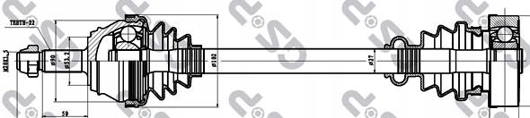 фото №2, Gsp 261001 wał привідний