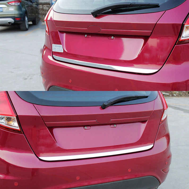 фото №12, Ford fiesta mk7 - молдинг хром хромована кришки na кришка багажник захисна